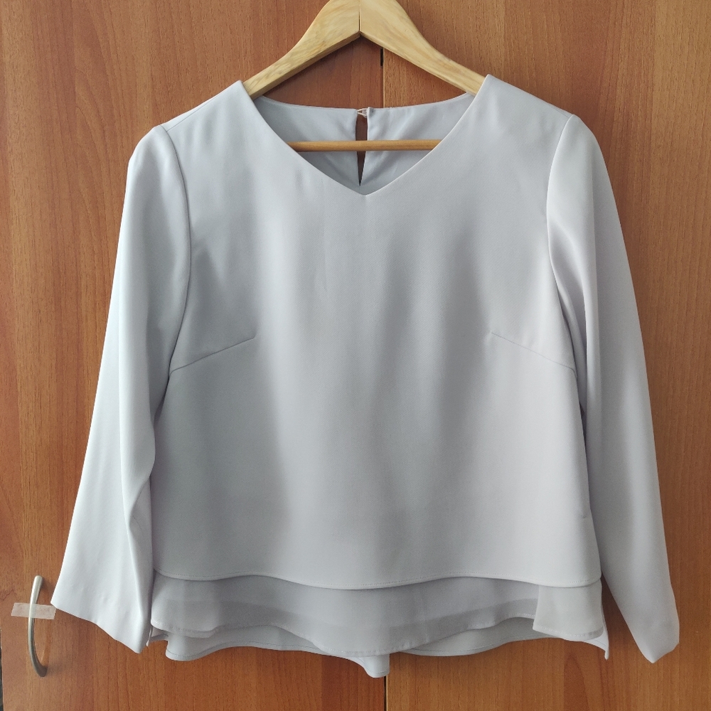 Dusty Blue/Gray Blouse